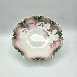 ANTIQUE R.S. PRUSSIA  PORCELAIN BOWL  9" GERMANY SCHELEGELMILCH  9 Inches